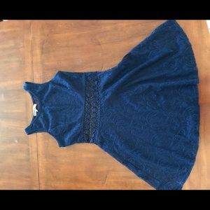 Navy Blue Pattern Dresses